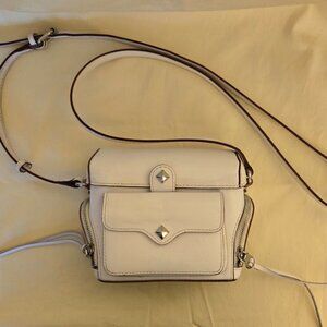 Ivory White Leather Rebecca Minkoff Crossbody Bag Great Style Retail Value $98